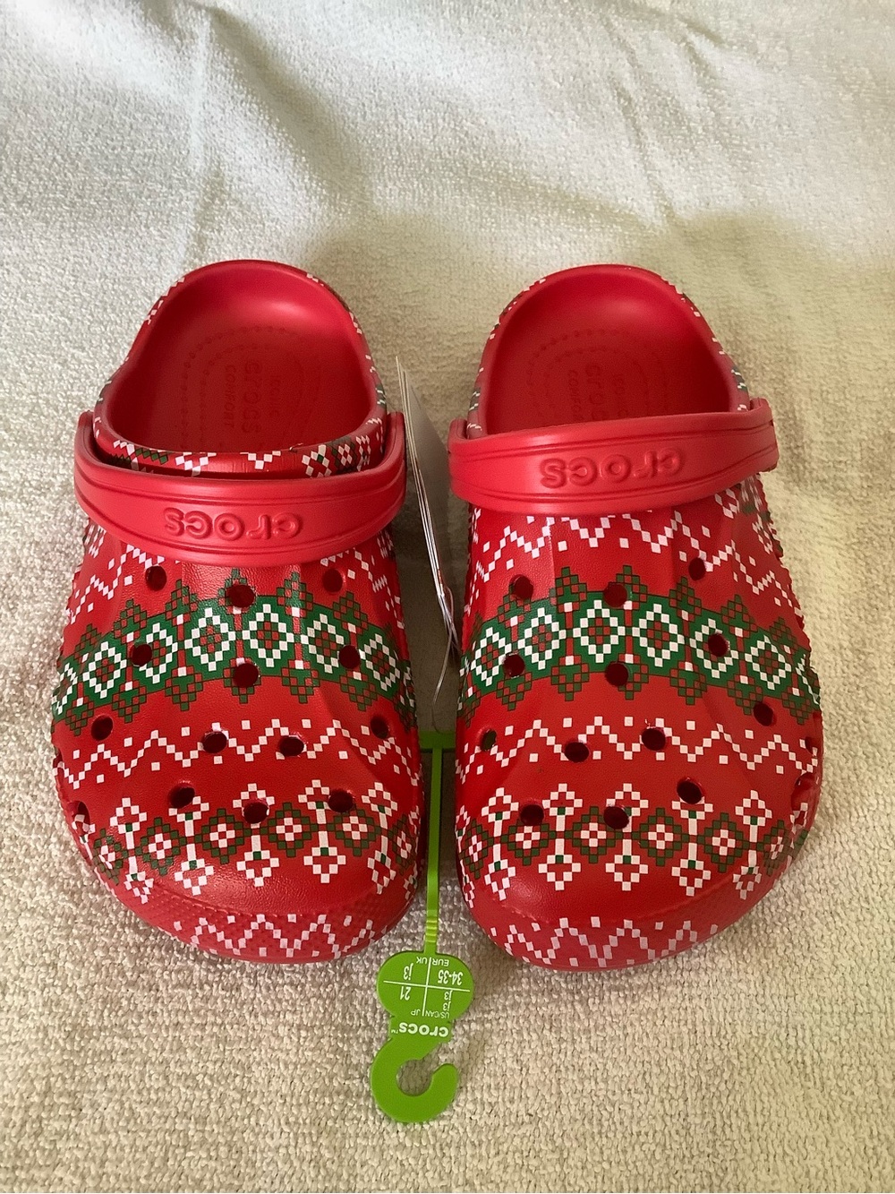 CROCS Baya Holiday Pattern Clog - Kida J3